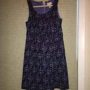 Loft purple and black dress. Brand new. No tags